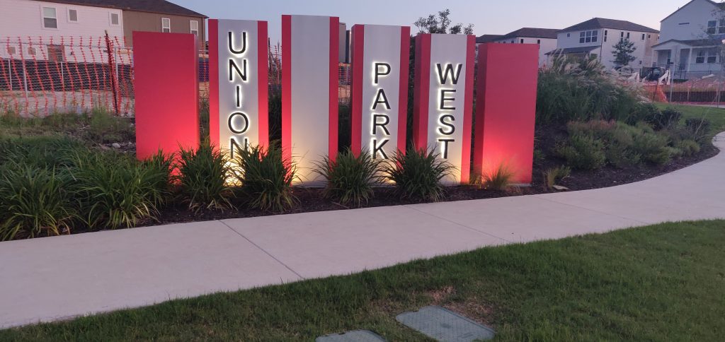 Union Park West entrance from Union Park Lane